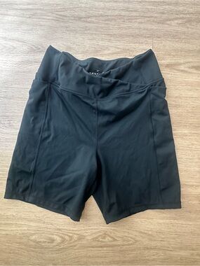 Danskin Women's Black High-Rise Bike Shorts